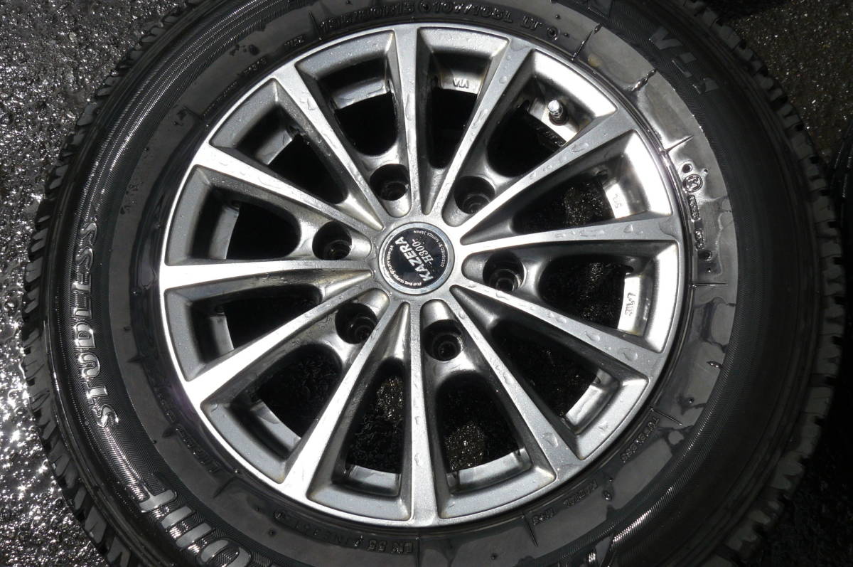 ハイエース キャラバン 等に 195/80R15 107/105LT 4本 バリ山 