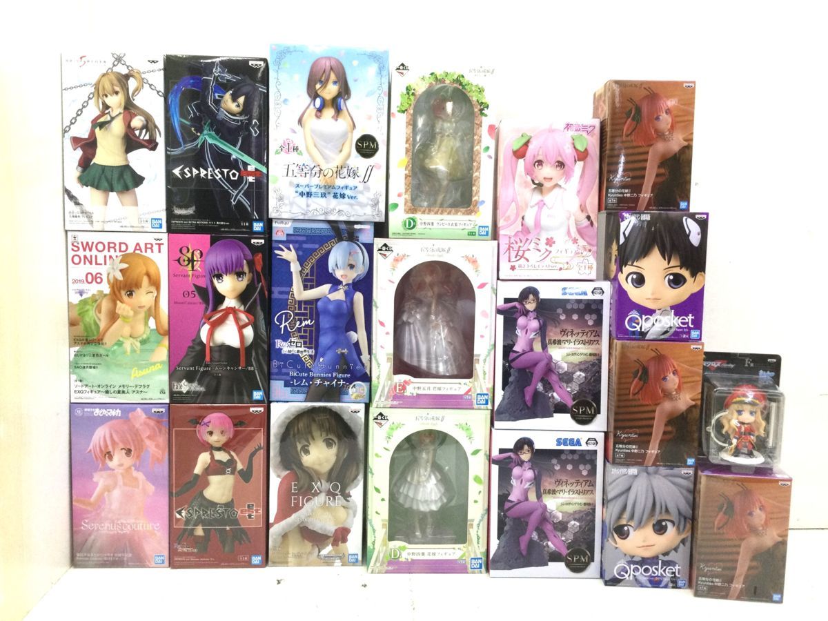 美少女フィギュア まとめ売り 初音ミク Re:ゼロ 五等分の花嫁 ホロライブ 他 ☆【中古】美少女フィギュアまとめ①五等分の花嫁/Re:ゼロ/天翔優利 他