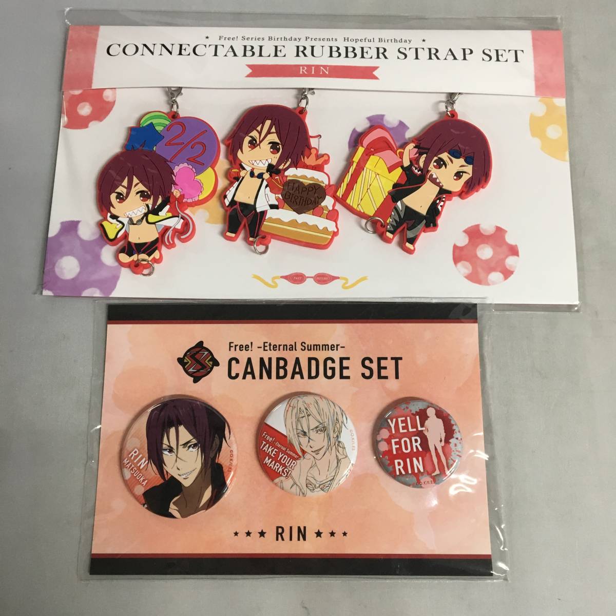 Free 松岡凛 缶バッヂ 22個 未使用】Free!DF 松岡凛 Butterfly