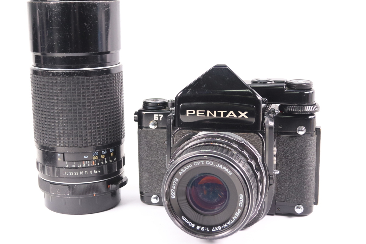 PENTAX 67 SUPER-MULTI-COATED TAKUMAR/6X7 105MM/F2.4 ブロニー 美品