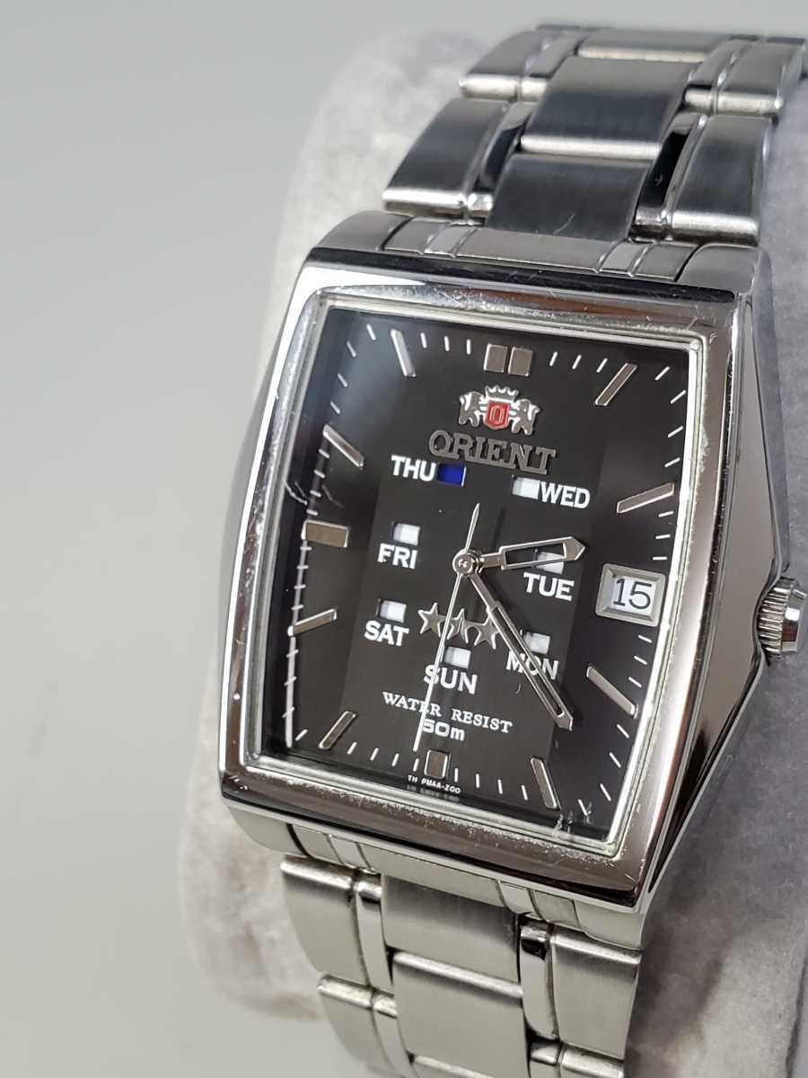 ORIENT 自動巻き 腕時計 ブラック オリエント 機械式自動巻き腕時計 ORIENT 自動巻き 腕時計 H74