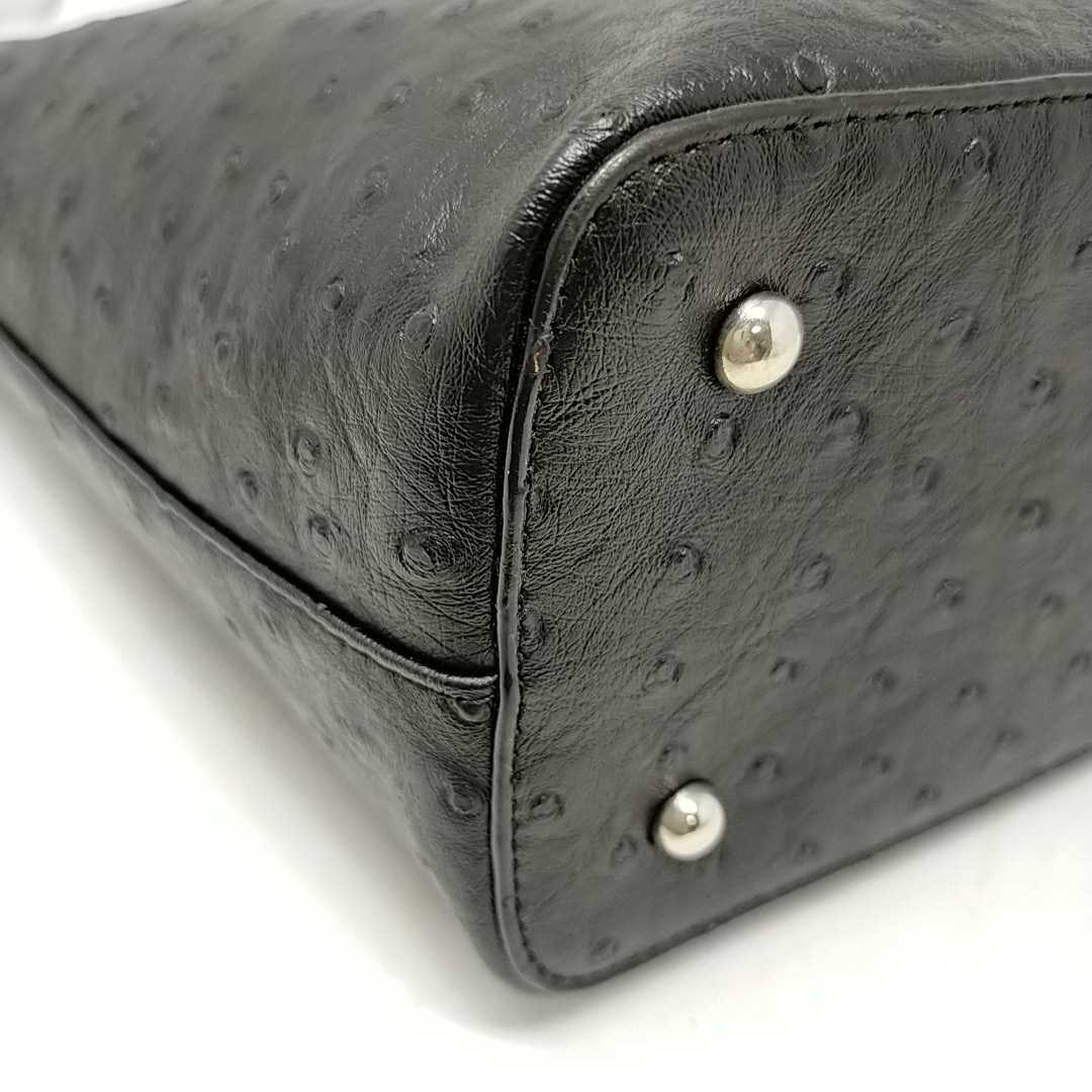 ○未使用○Monte rosso モンテロッソ オーストリッチ型 ハンドバッグ 