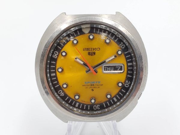 格安，新品 N053-11 SEIKO ５ SPORTS セイコーファイブ スポーツ 6119-7160 フェイスのみ 自動巻き時計 ビンテージ(その他)｜売買されたオークション情報、yahooの商品情報をアーカイブ公開 - オークファン その他