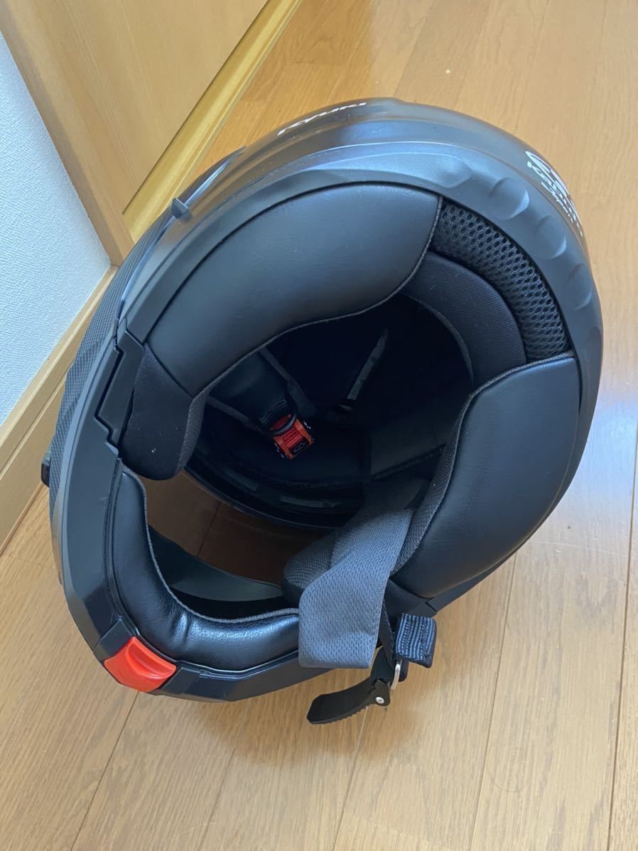 OGK カブト RYUKI フラットブラック サイズM ブルーミラーシールド付き 