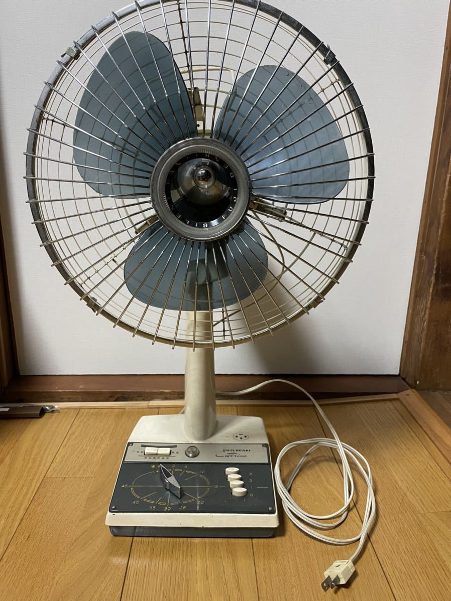 FUJI 富士電機 扇風機 昭和レトロ SILENT FAN DENKI 昭和レトロ⁄1970 