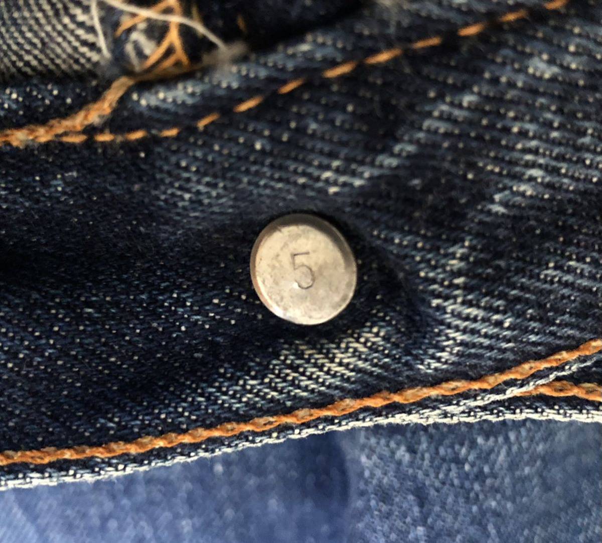 希少 濃紺 505 赤耳 ヒゲ 60s ビンテージ Levi