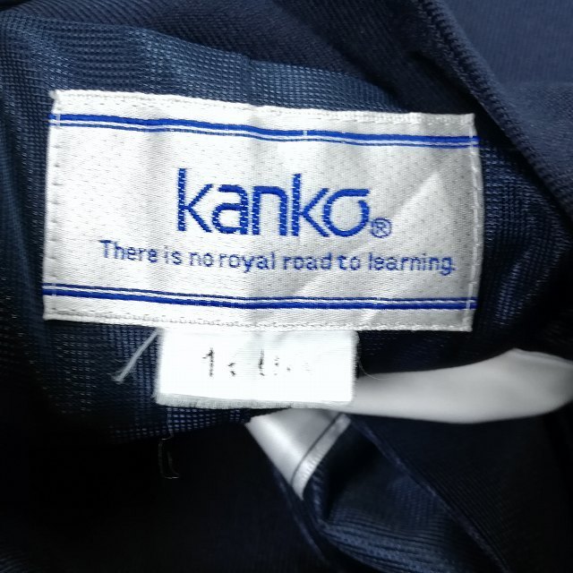 1円 イートン スカート 紐タイ 等 上下4点セット カンコー 冬物 長袖 女子 学生服 中学 高校 紺 制服 中古 ランクC NA9967_6