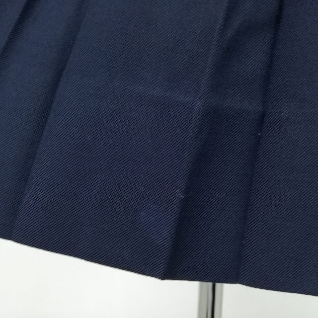 1円 イートン スカート 紐タイ 等 上下4点セット カンコー 冬物 長袖 女子 学生服 中学 高校 紺 制服 中古 ランクC NA9967_8