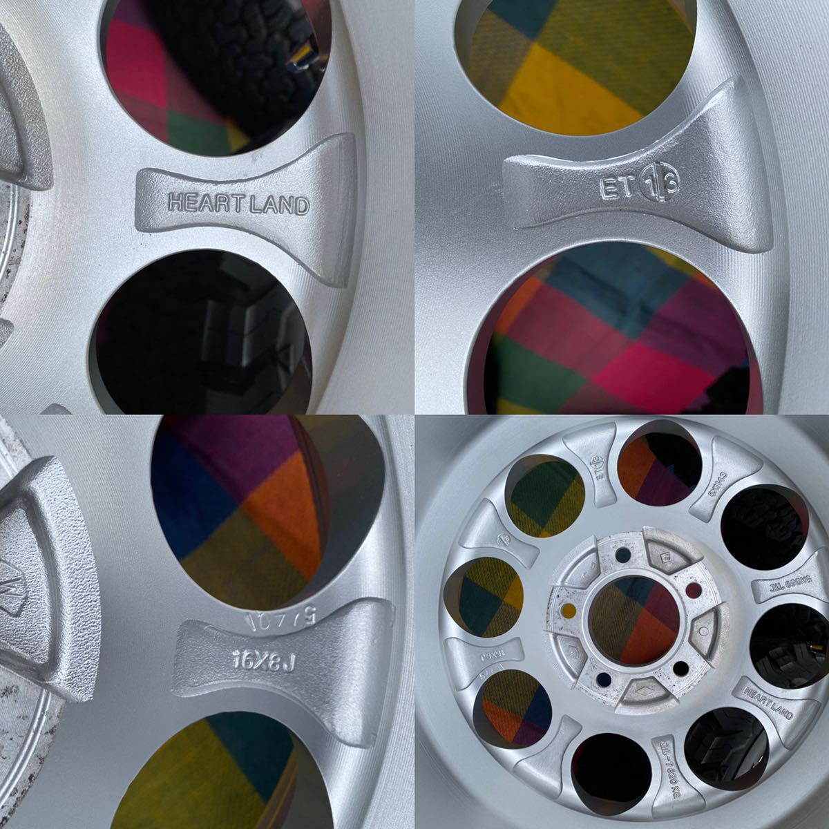 ハートランド16inch 7j 5H 114,3 ホイール4本セット ハートランド16inch 7j 5H 114,3 ホイール4本セット ハートランド