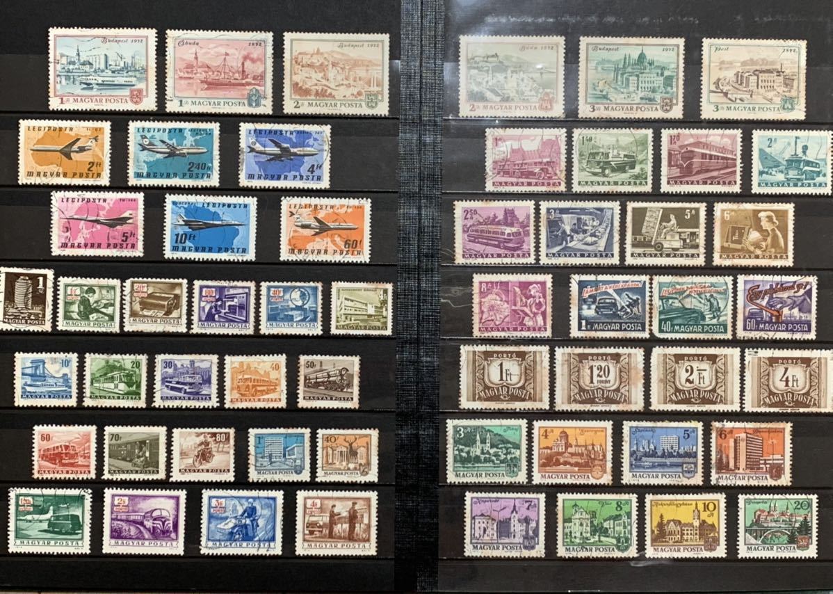 外国切手アルバム 使用済み中心 約300枚