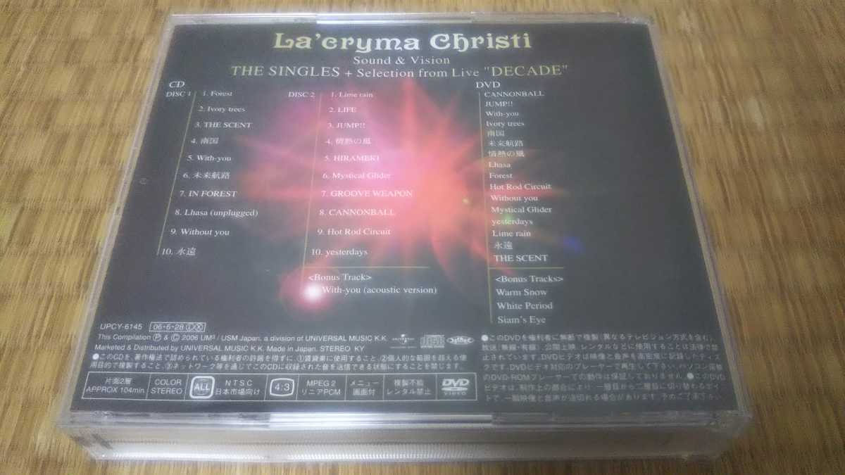 La'cryma ChristiラクリマTHE SINGLES+Live DVD La'cryma Christi