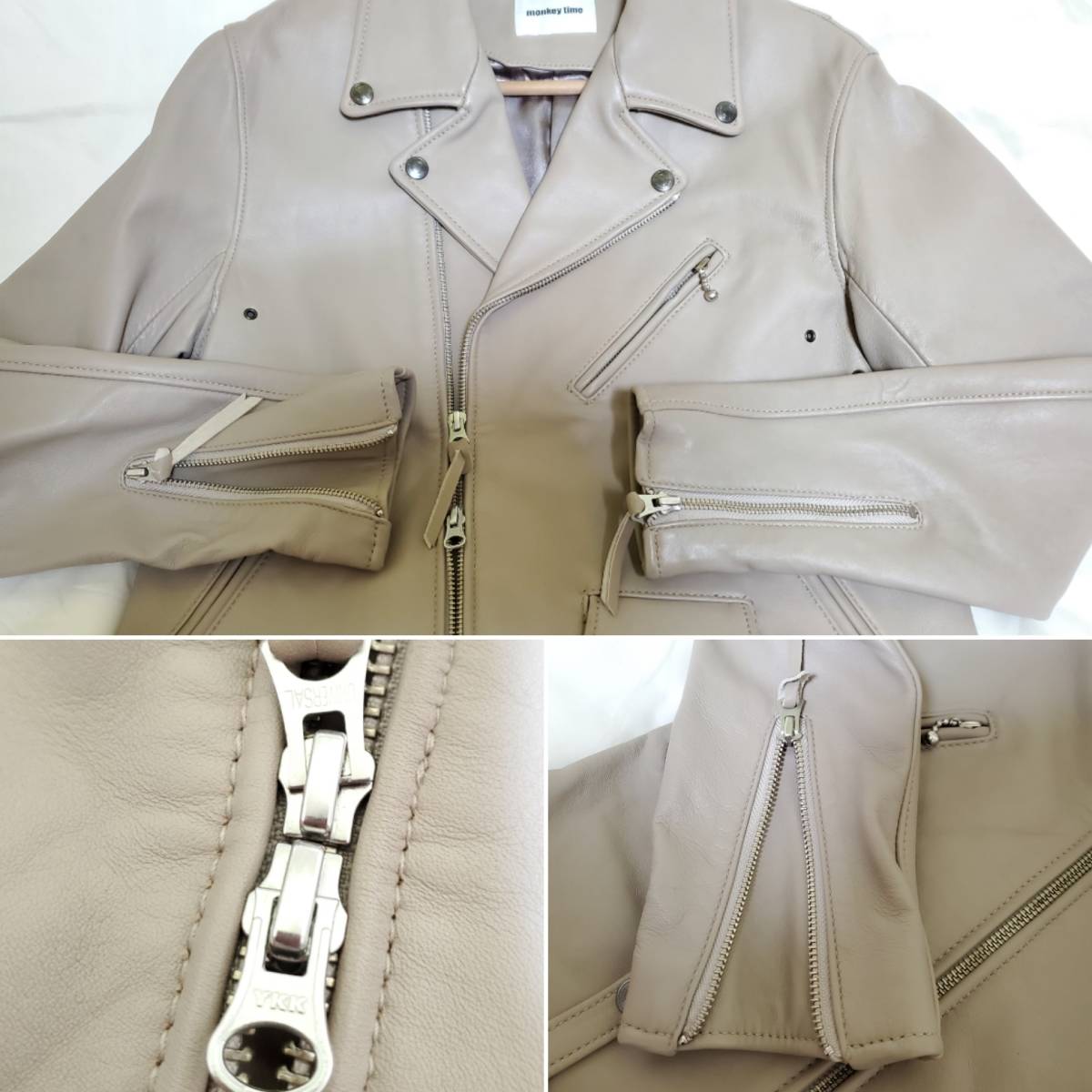 monkey time UNITED ARROWS/ユナイテッドアローズ 本革羊革 ダブル