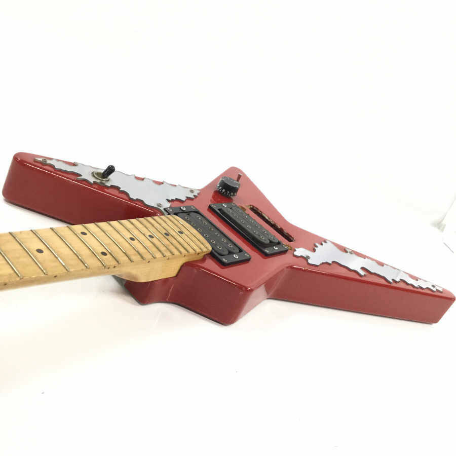 ランダムスタータイプミニギター エレキギター 赤系☆現状品(本体
