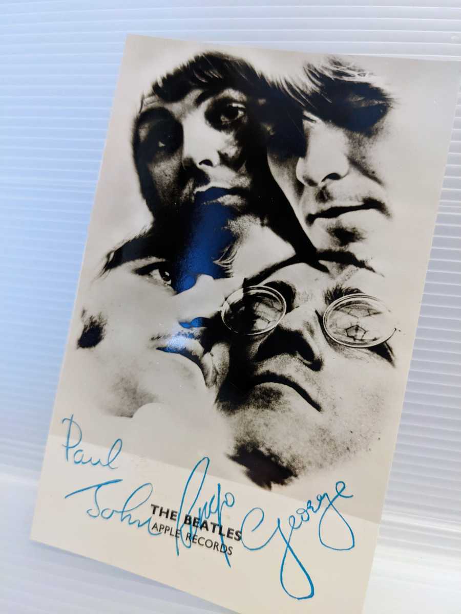 ザ・ビートルズ 発売記念 ブロマイド 東芝のアップルレコード 非売品 稀少 THE BEATLES ブロマイド 東芝のアップルレコード「ザ・ビートルズ