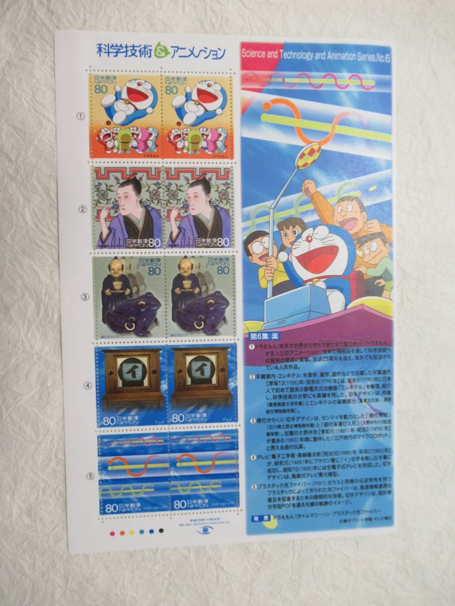 切手 科学技術とアニメ ヒ ロー ヒロインシリーズ 第6集 楽 ドラえもん グリーティング シール 売買されたオークション情報 Yahooの商品情報をアーカイブ公開 オークファン Aucfan Com