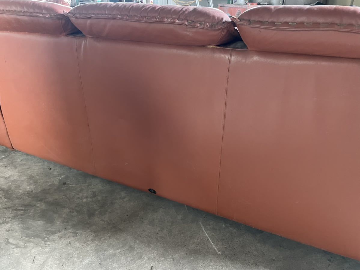 fuji furniture/冨士ファニチア L06280 D 5Pソファ 5人掛けソファ 本革 
