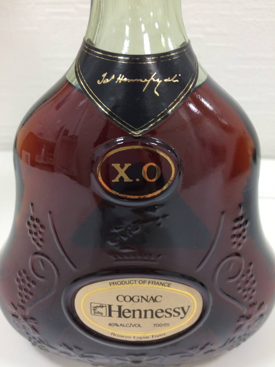 ヘネシー XO 旧ボトル 金キャップ Hennessy ヘネシーXO グリーンボトル