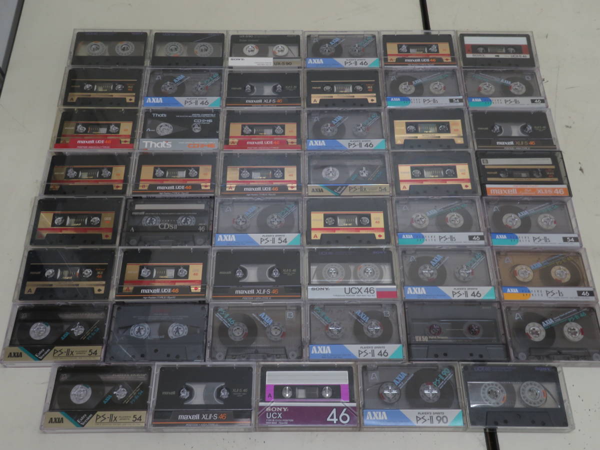 人気セール，セール %1566/「SONY、AXIA、DENON 他 ハイポジ 使用済みカセットテープ94点セット/80サイズ1個口」