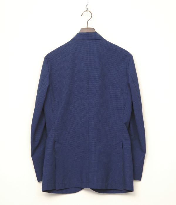 MD4906◎マッキントッシュフィロソフィー*トロッター*メンズ38R/クールマックス シアサッカー/2B シングルジャケット/ブレザー*ネイビー系 マッキントッシュ フィロソフィー オンラインストア 0 WOMENTROTTER® SERIES｜MACKINTOSH