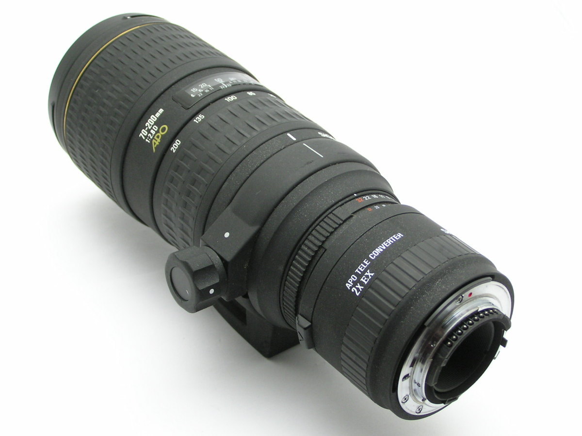 本物保証 ★ハローカメラ★7165 Nikon用 EX SIGMA (70-200mm F2.8 D APO).(APO TELE CONVERTER 2X EX 難有 動作品 現状 1円スタ－ト 即決あり