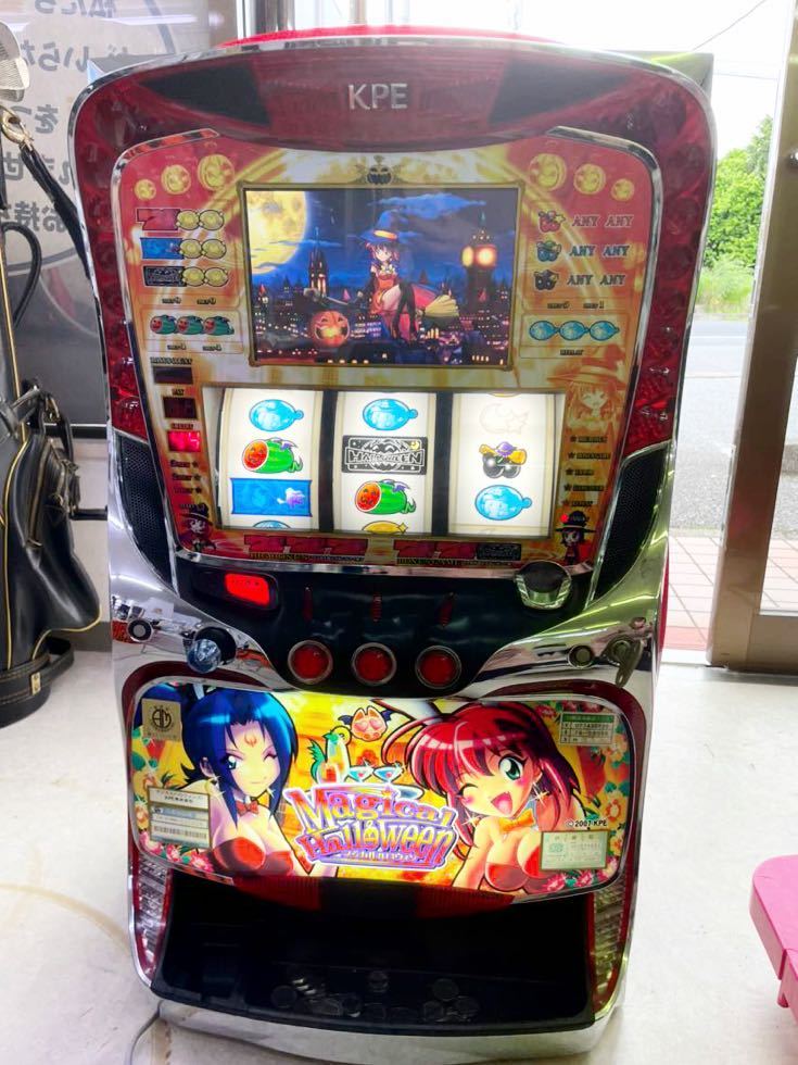 パチスロ実機 マジカルハロウィン JC レアパネル スロット 2007 KPE