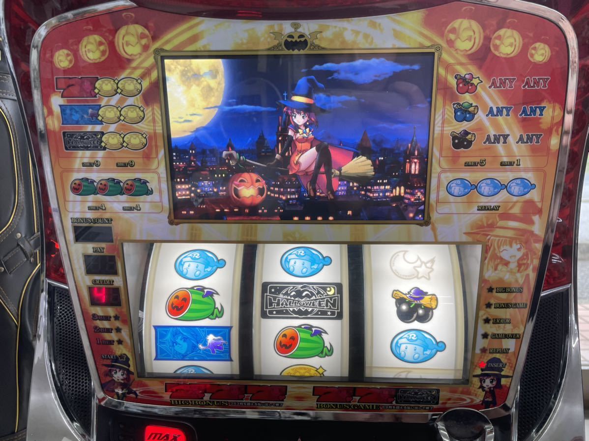 パチスロ実機 マジカルハロウィン JC レアパネル スロット 2007 KPE