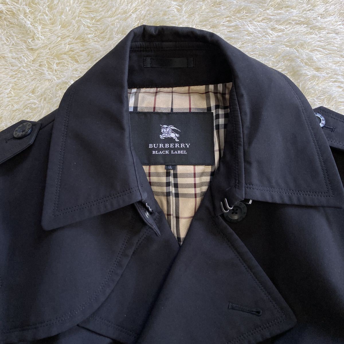 希少LLサイズ!! バーバリーブラックレーベル『永遠の定番』BURBERRY
