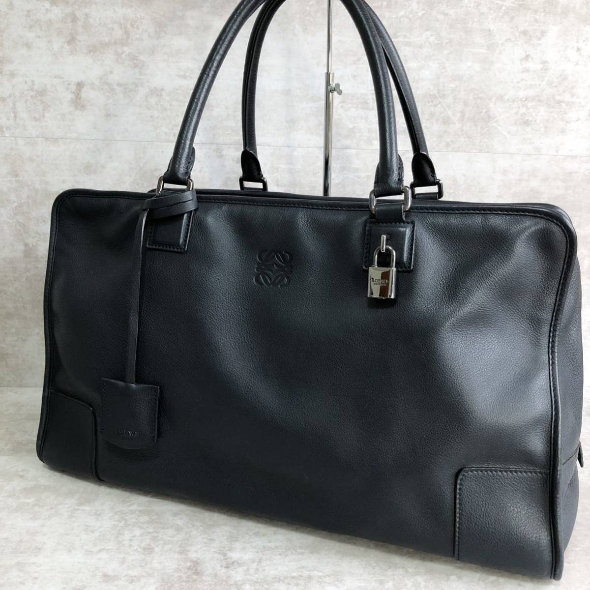 1円【極美品】LOEWE ロエベ アマソナ44 ビジネスバッグ ボストン 