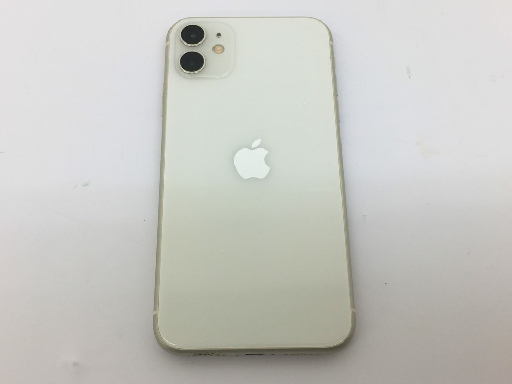 ○【同梱不可】中古品 Apple iPhone 11 128GB ホワイト SIMフリー