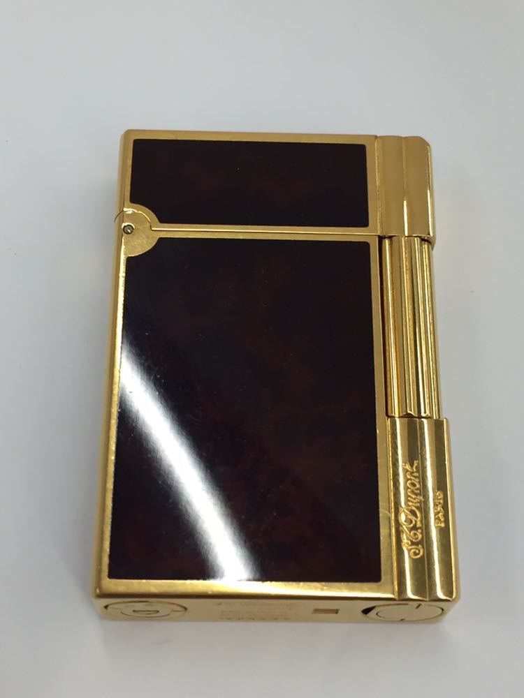 開閉音有 デュポン 器用 ギャッツビー 茶色 ST dupont GATSBY 希少