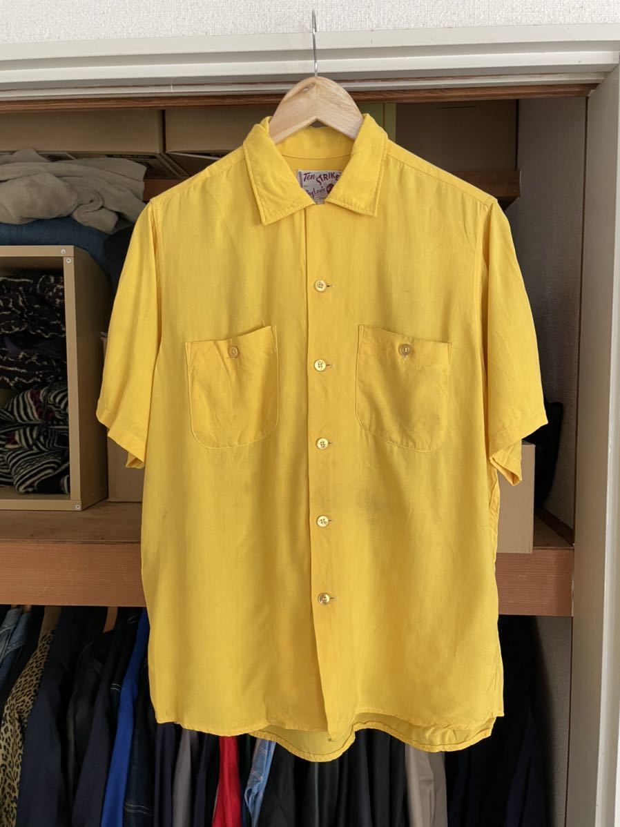ヴィンテージ60'sビンテージKing Louieキングルイ ボーリングシャツ M