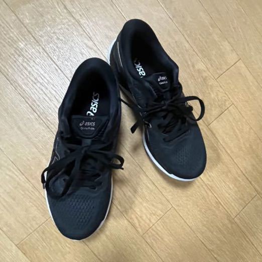 美品】asics アシックス グライドライド ランニングシューズ 24.0cm 黒 