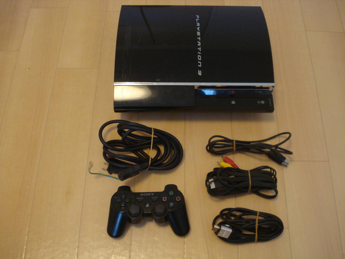 C☆SONY PS3 本体 CECHA00 60GB PS1/PS2ソフト可動 HDMIケーブル付 