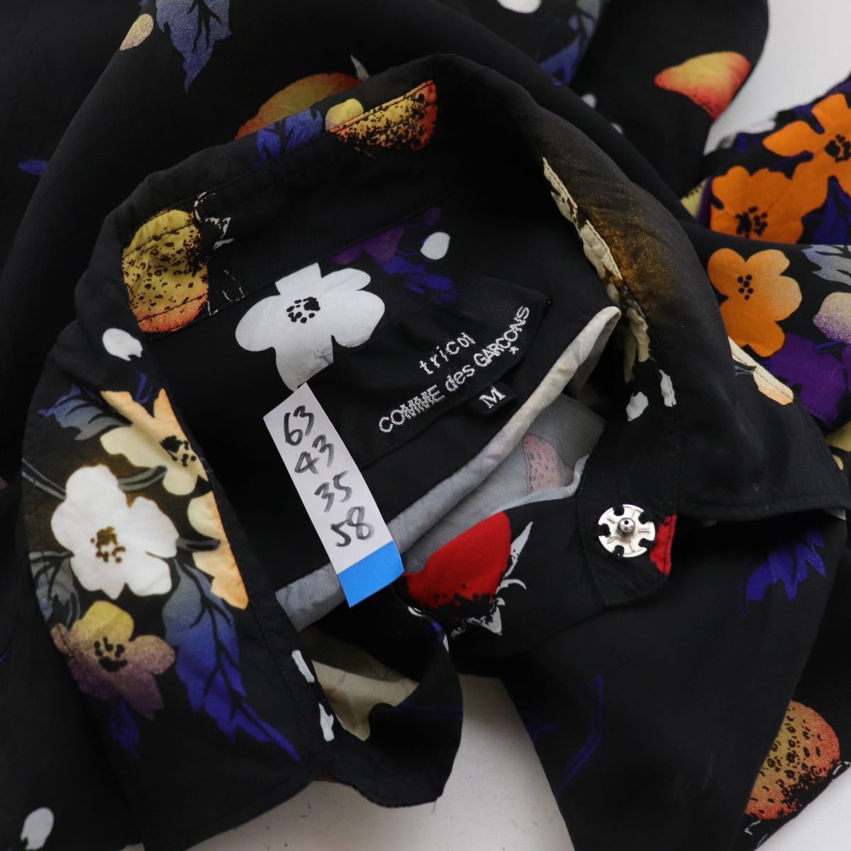 希少【tricot comme des garcons】AD2004 archive/いちご柄 シャツ 