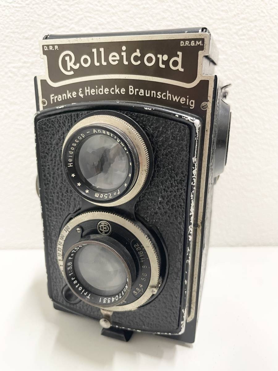 二眼レフカメラ ローライコード Rolleicord Carl Zeiss Jena Triotar 1:3.8 f=7.5cm f=7.5cm★2338