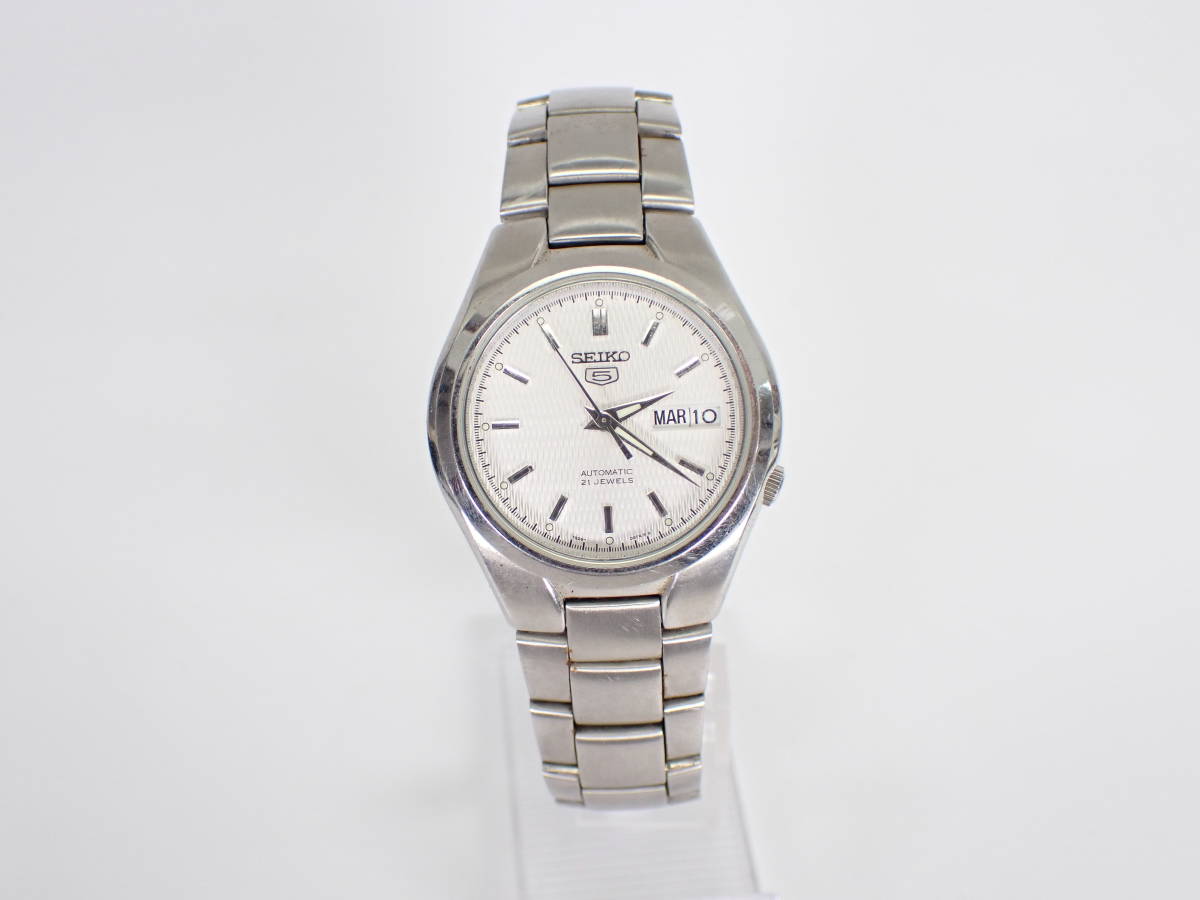 SEIKO セイコー 5 ファイブ 腕時計 自動巻き 21Jewels 7S26-02F0 稼働 