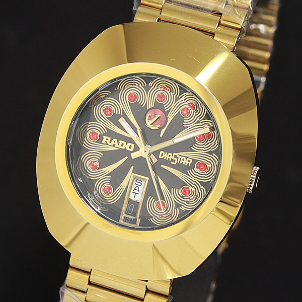 【美品/稼働】RADO ラドー DIASTAR ダイヤスター デイト 腕時計 1円◎稼働◎美品【ラドー】ダイヤスター デイデイト カットガラス