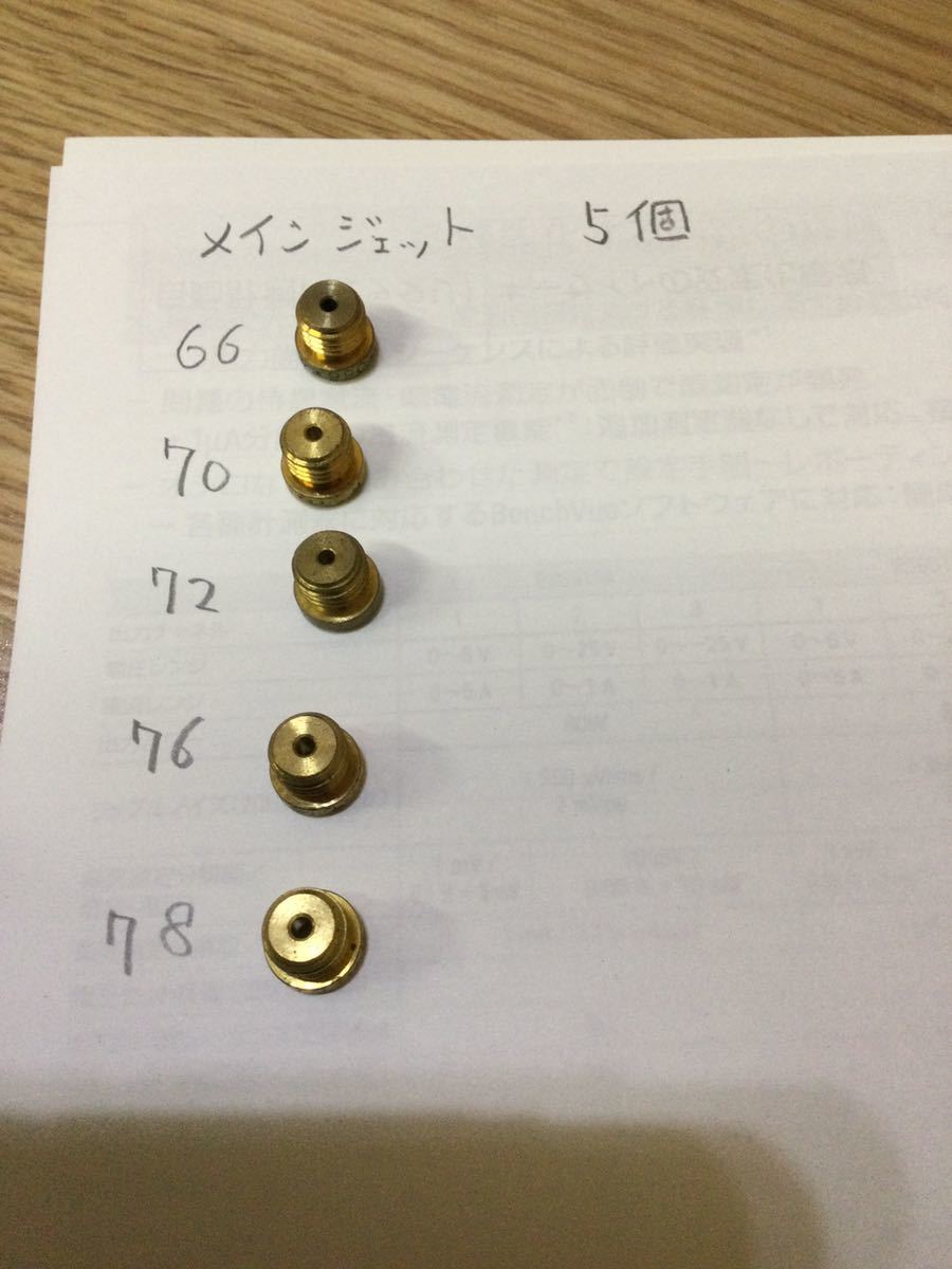 【大得価，SALE】 ハレーダビットソン用S &Sキャブ用メインジェット5個(キャブレター)｜売買されたオークション情報、yahooの商品情報をアーカイブ公開 - オークファン ハーレーダビッドソン用