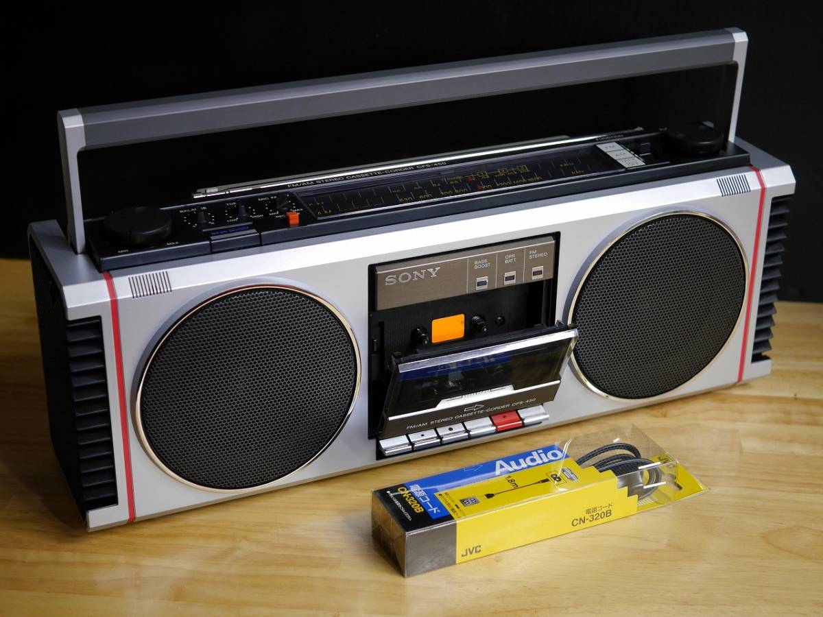 1円スタート☆SONY CFS-450 ステレオカセットコーダー リアドライブ