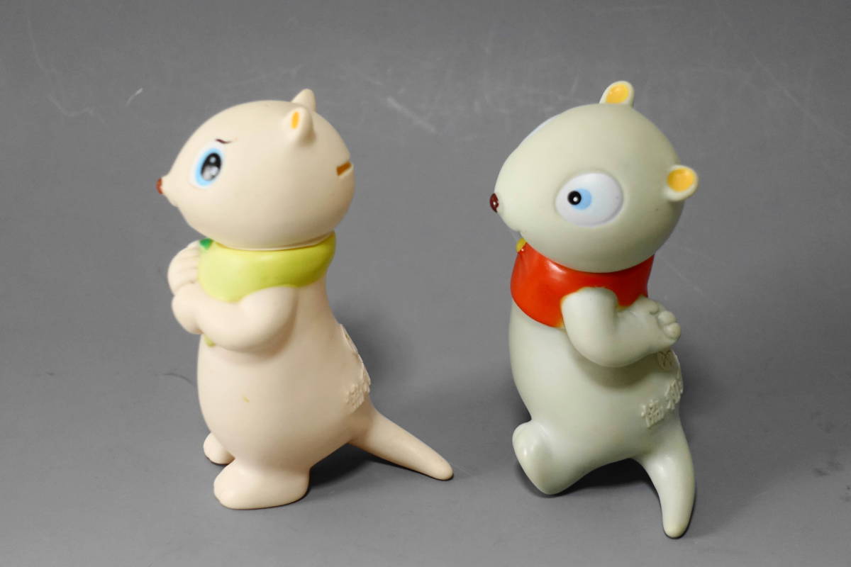 協和銀行 2種セット ポリーとロッキーチャック 山ねずみ ソフビ 貯金箱