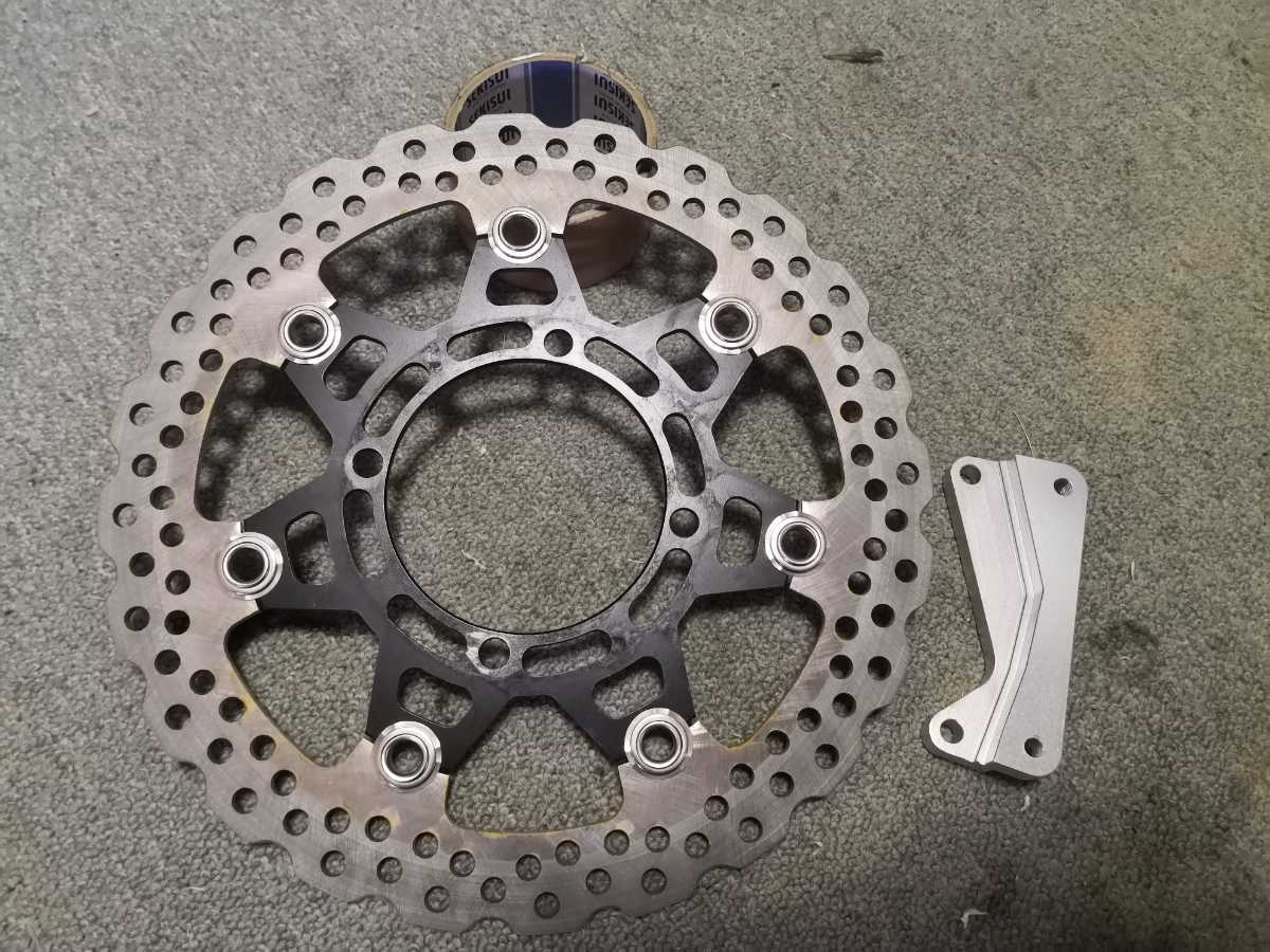 Dトラッカー250 KLX250 DトラッカーX300ミリ純正ブレーキディスク K&T