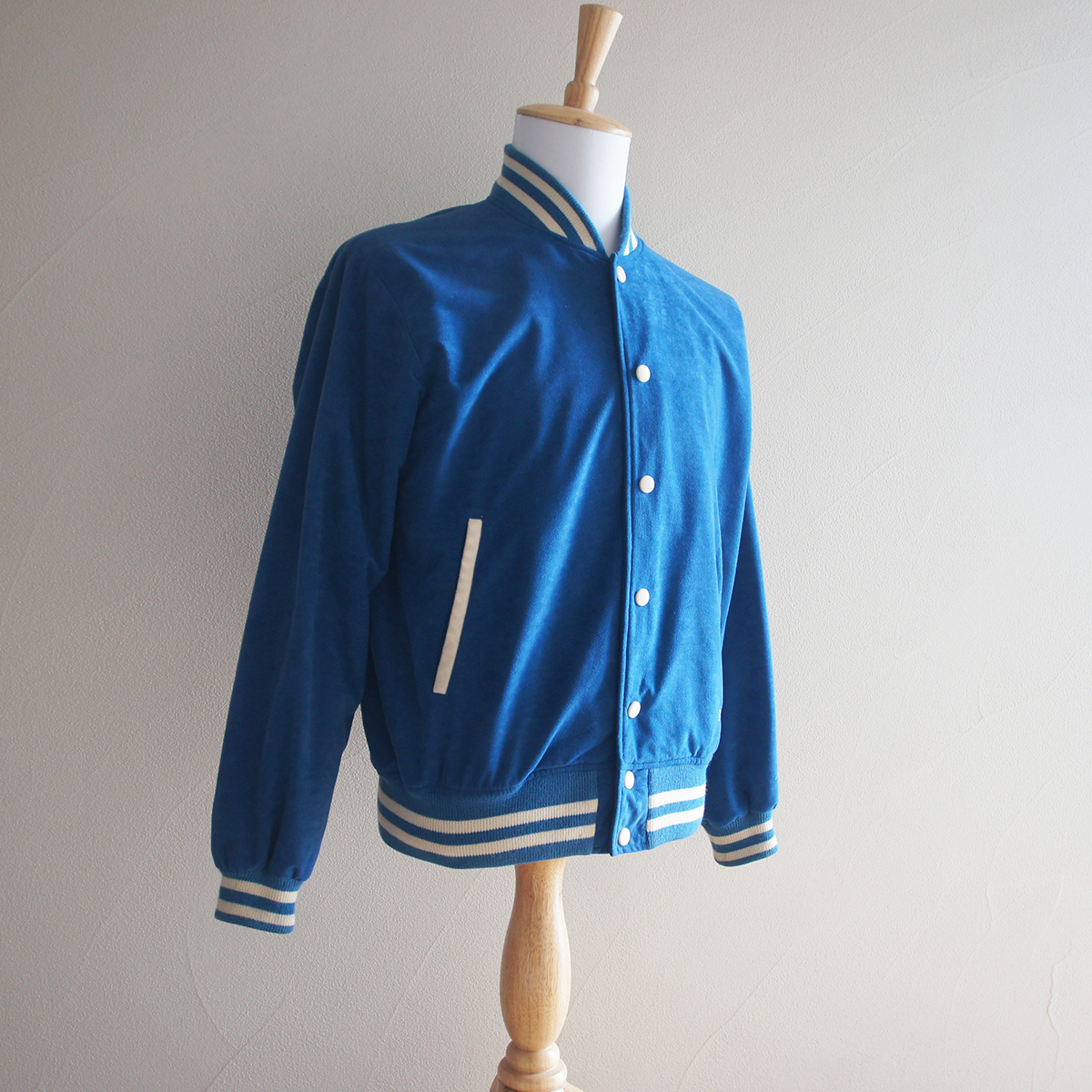 デサント DESCENTE STADIUM ヴィンテージ スタジャン メンズ M ブルー 