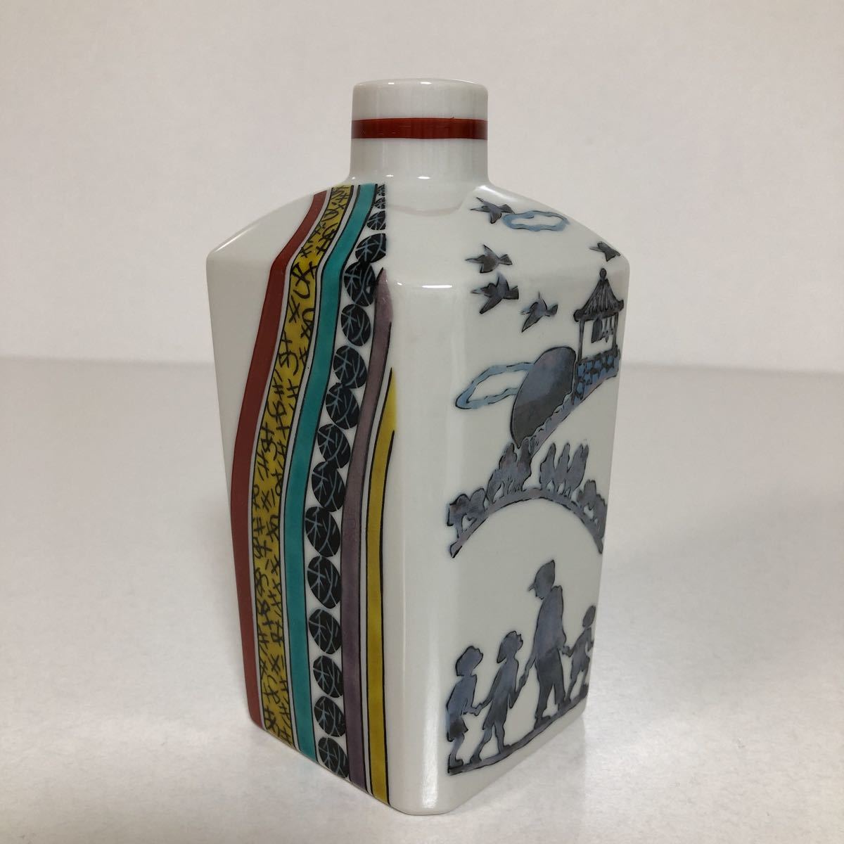 無形文化財 武腰潤 色絵 鴛鴦図 板絵 F24 武腰潤 九谷焼 色絵秋図徳利 石川県指定無形文化財 泰山四代目 酒