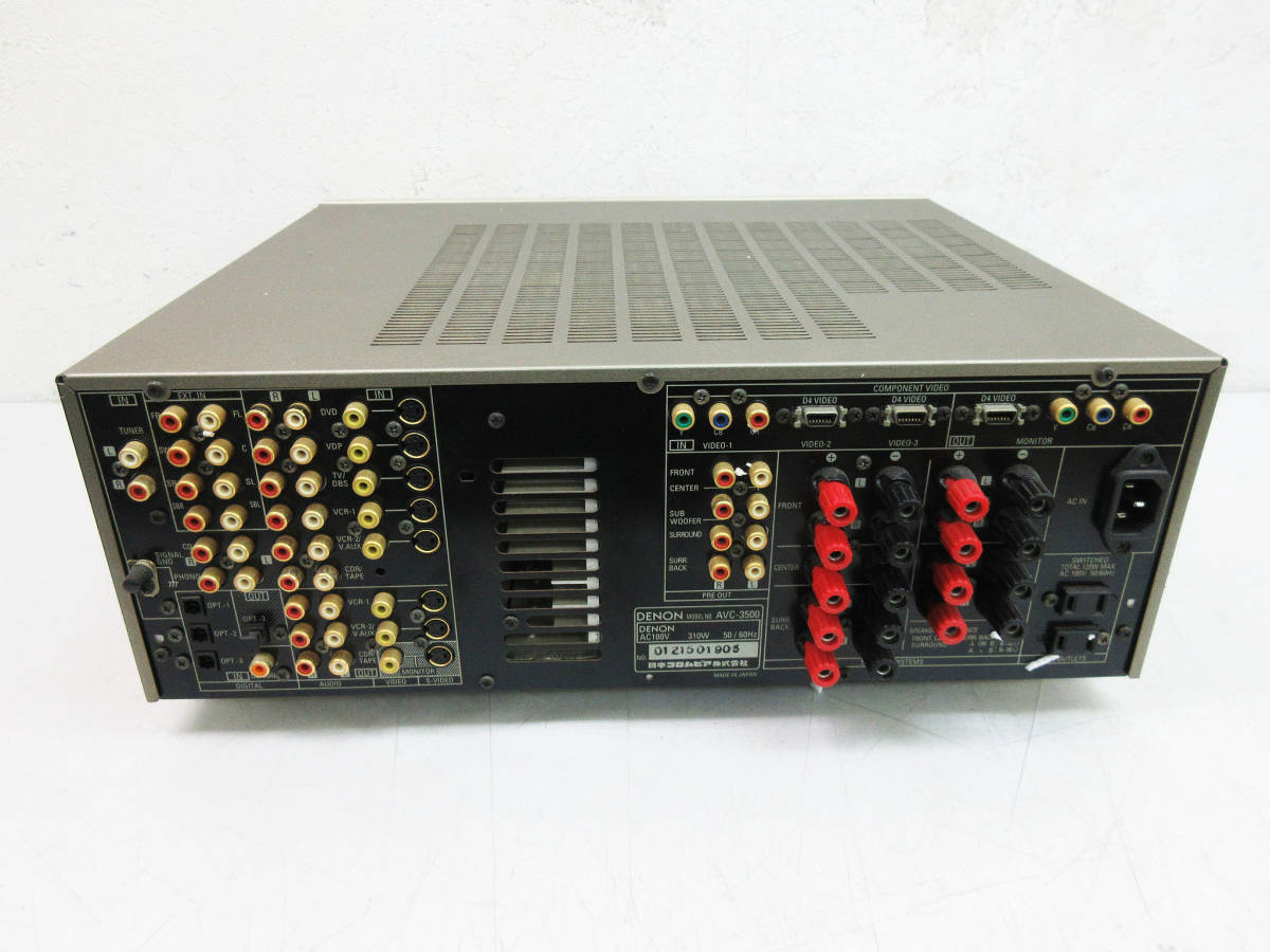 DENON AVC-3500-N(ゴールド) AVサラウンドアンプ 元箱あり DENON AV