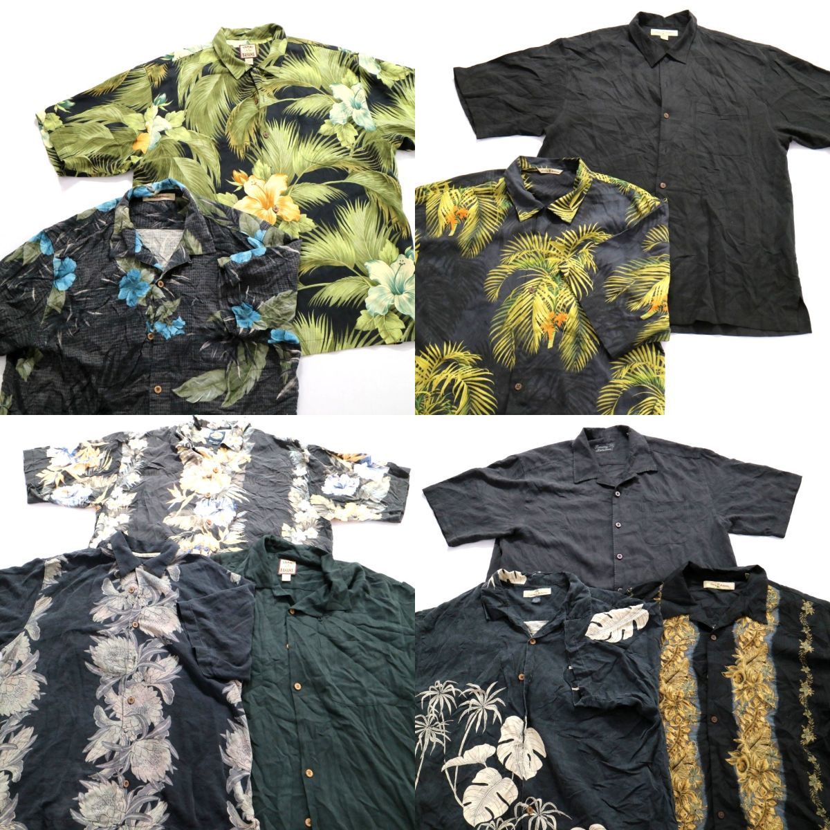 安い，品質保証 トミーバハマ 黒アロハシャツ set 木ボタン ボーダー柄 他 メンズL 10枚セット まとめ売り 古着卸 1円スタート 最落なし MG5914(Lサイズ)｜売買されたオークション情報、yahooの商品情報をアーカ アロハシャツ