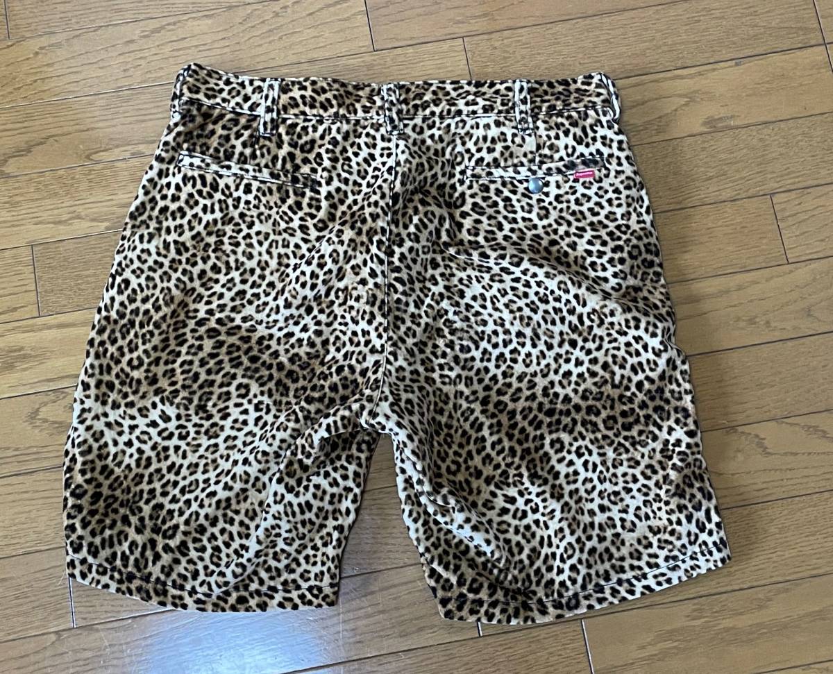 SUPREMEシュプリームの限定レオパードのショーツ 豹柄ハーフパンツ