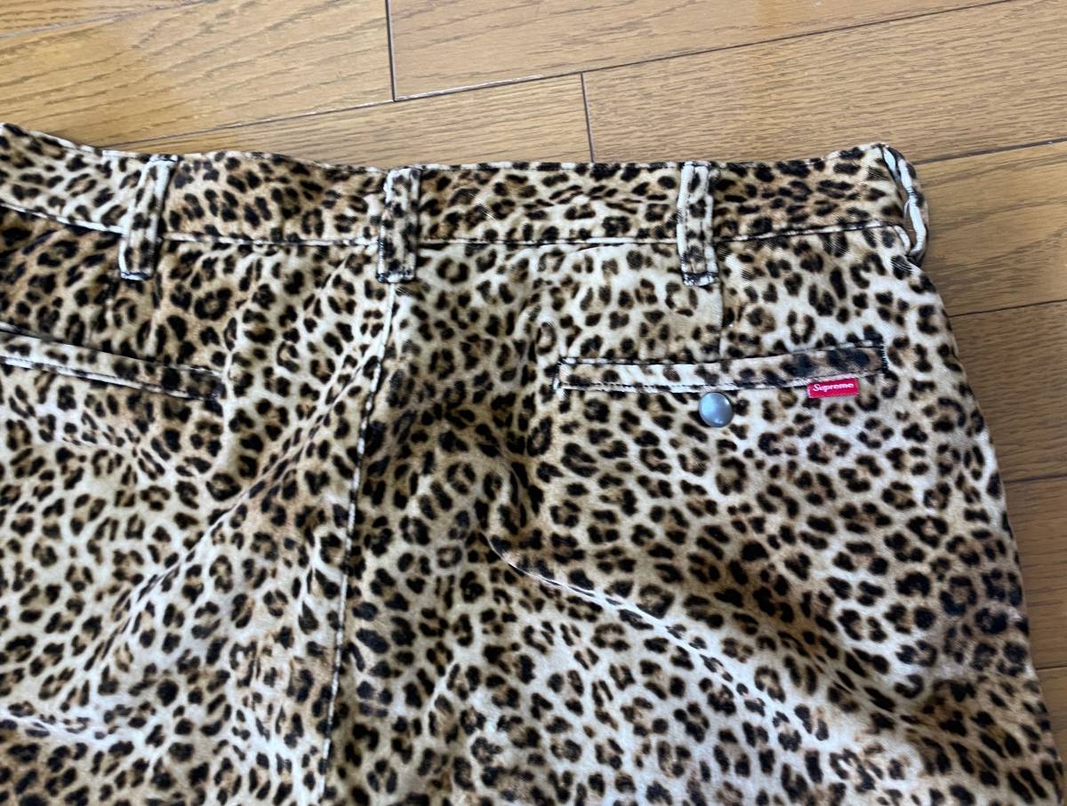 SUPREMEシュプリームの限定レオパードのショーツ 豹柄ハーフパンツ