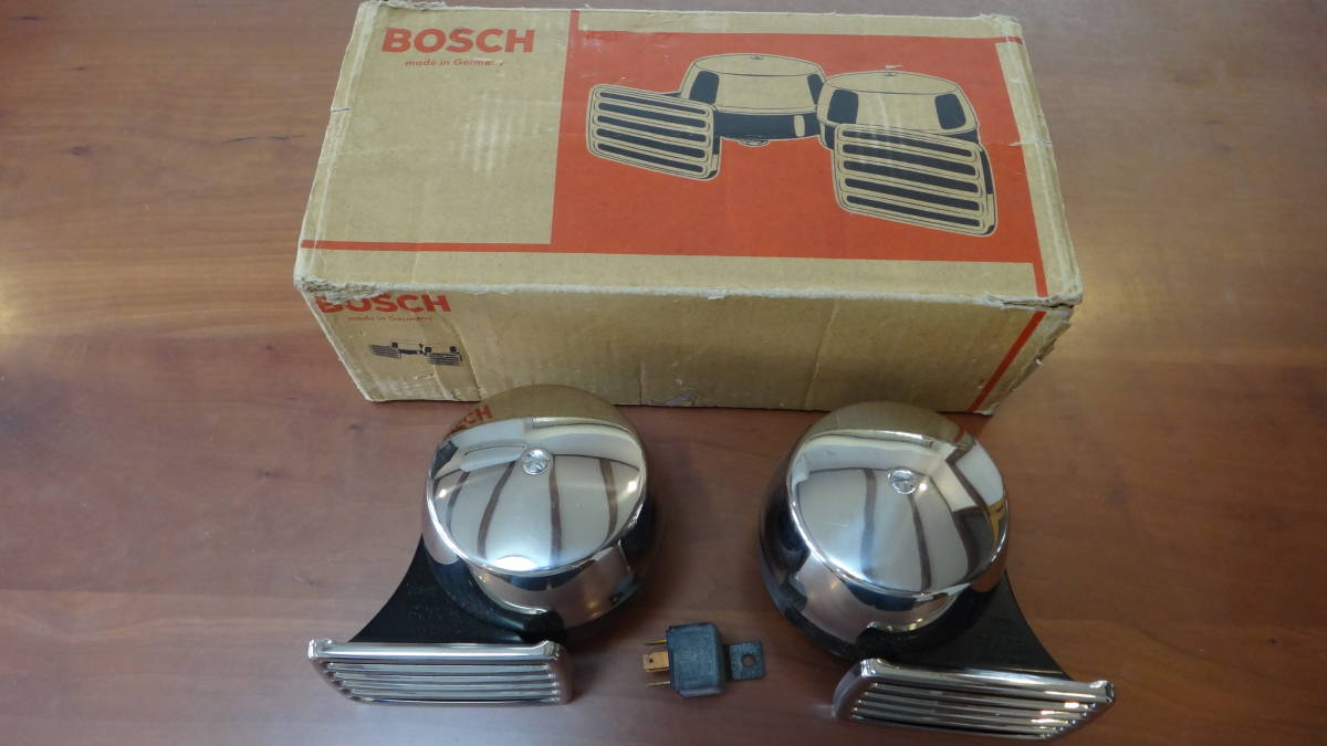★BOSCH ホーン　当時物箱付き（未使用品）★ボッシュ★空冷ＶＷなどに