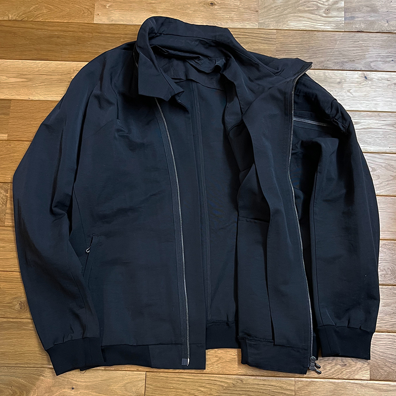 JULIUS SPRING-SUMMER 2017 COLLECTION JATTE NECK BOMBER JACKET 型番:577BLM1-BK COLOR:BLACK SIZE:3