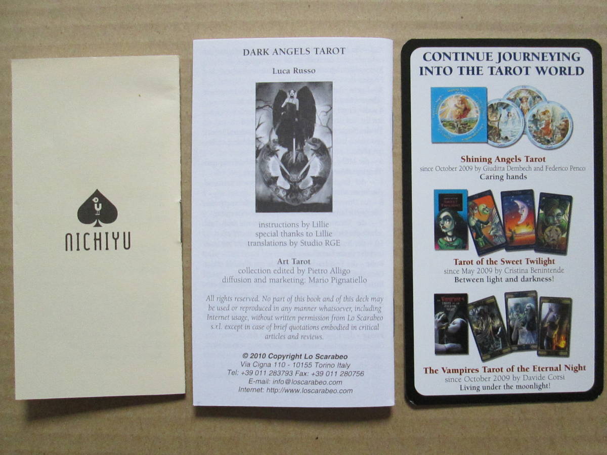 中古品・ほぼ未使用◇タロットカード【Dark Angel Tarot】ダーク 